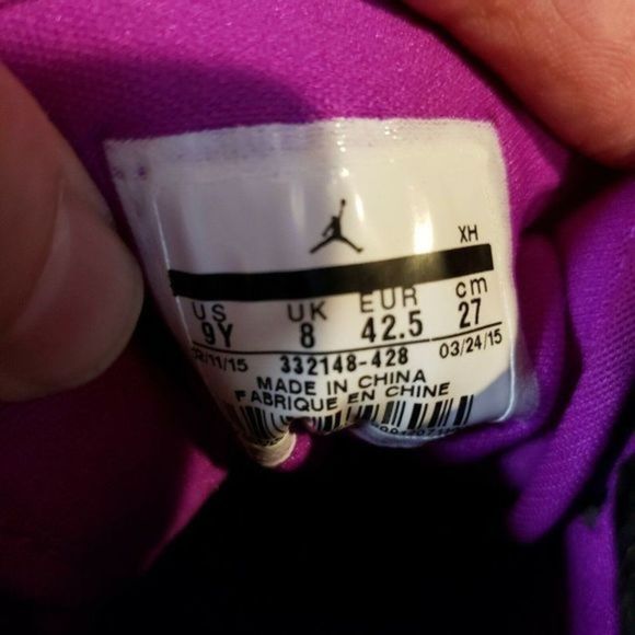 Womens Nike Jordan 1 Retro High Maya Moore Purple Power Sneakers Shoes Size 10.5 - Picture 6 of 6